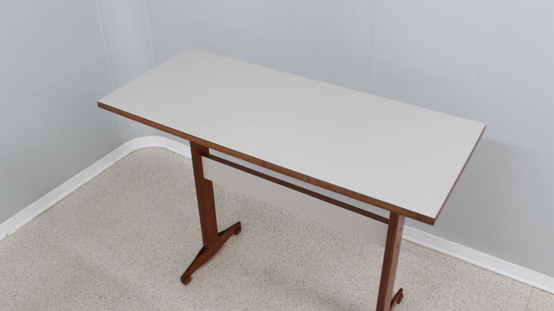 Mid century wood and formica desk 1950s, set of 2