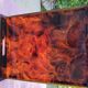 Vintage maison mercier tray in tortoiseshell lucite