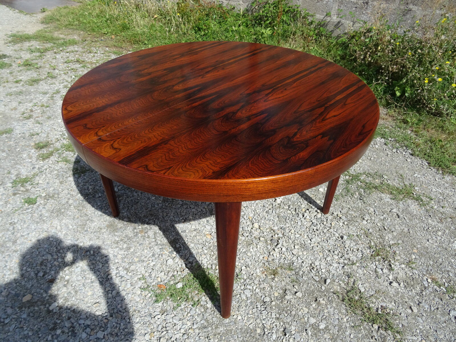 Table scandinave extensible en palissandre