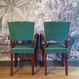 Pair of armchairs bridge mustache