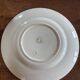 Antique KG Luneville round serving dish, colibri sepia