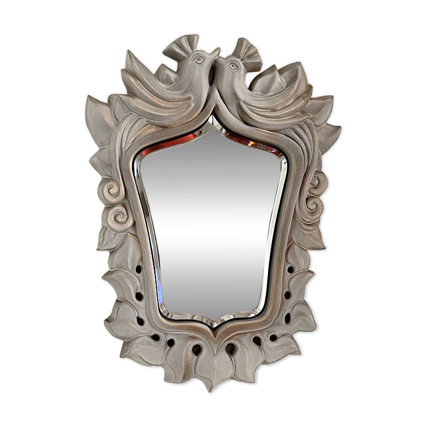 Ceramic mirror giraud vallauris
