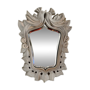 Miroir ceramique giraud vallauris
