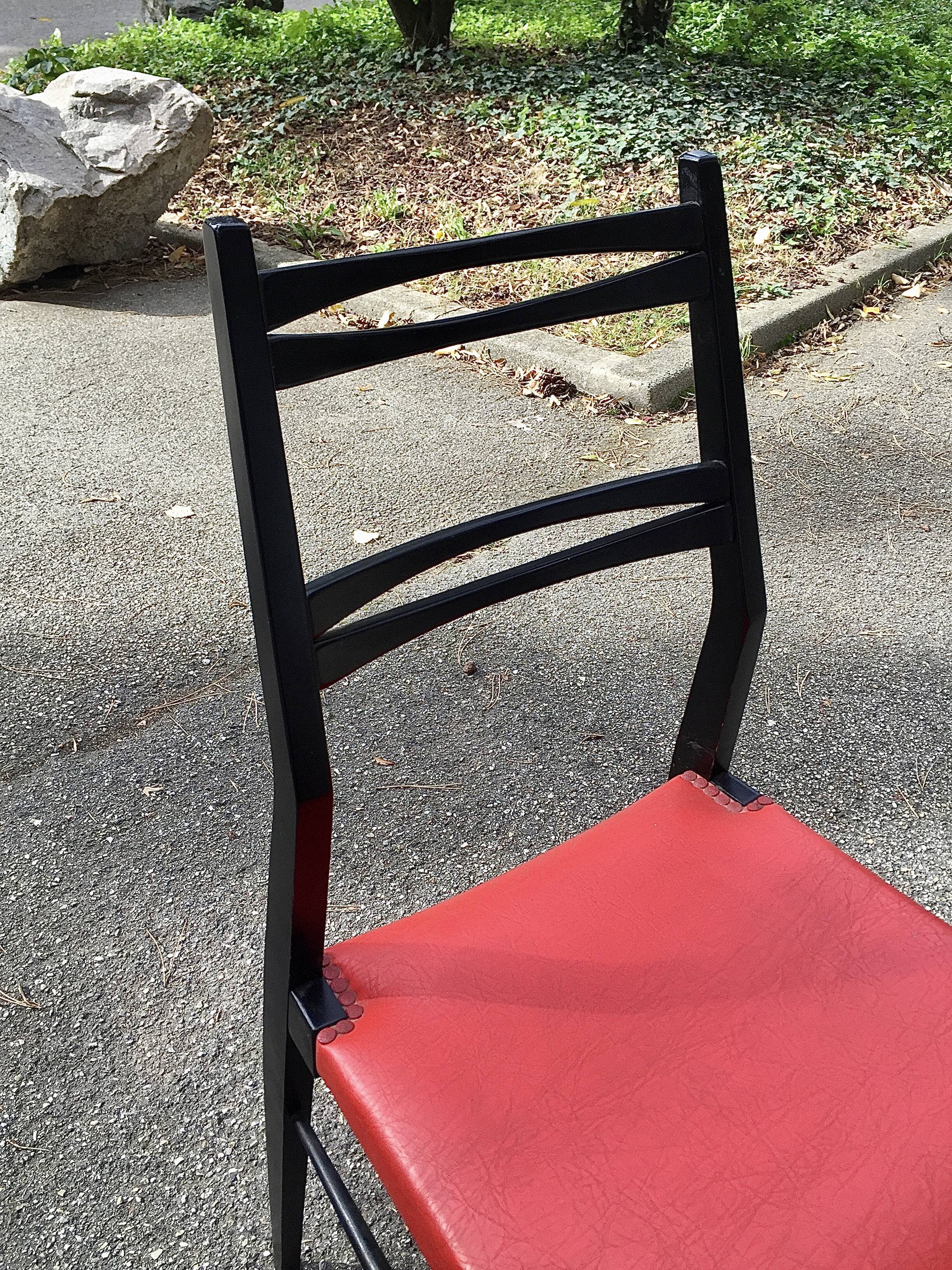 6 Alfred Hendrickx chairs circa 50s