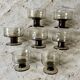7 stemmed glasses, smoked glass, Mobil