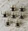 7 stemmed glasses, smoked glass, Mobil