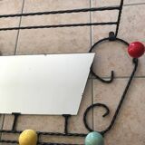 Ancien miroir porte manteau vintage