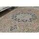 1970s Vintage Turkish Oushak Handmade Wool Cotton Pink Runner Rug 153x320