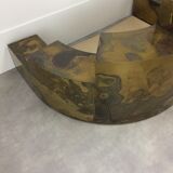 Sculptural brass sofa 70s