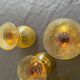 Amber bubble foot glasses