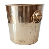 Champagne bucket in solid golden brass
