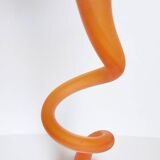 Large vintage soliflore vase in blown glass