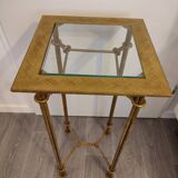 Vintage pedestal side table