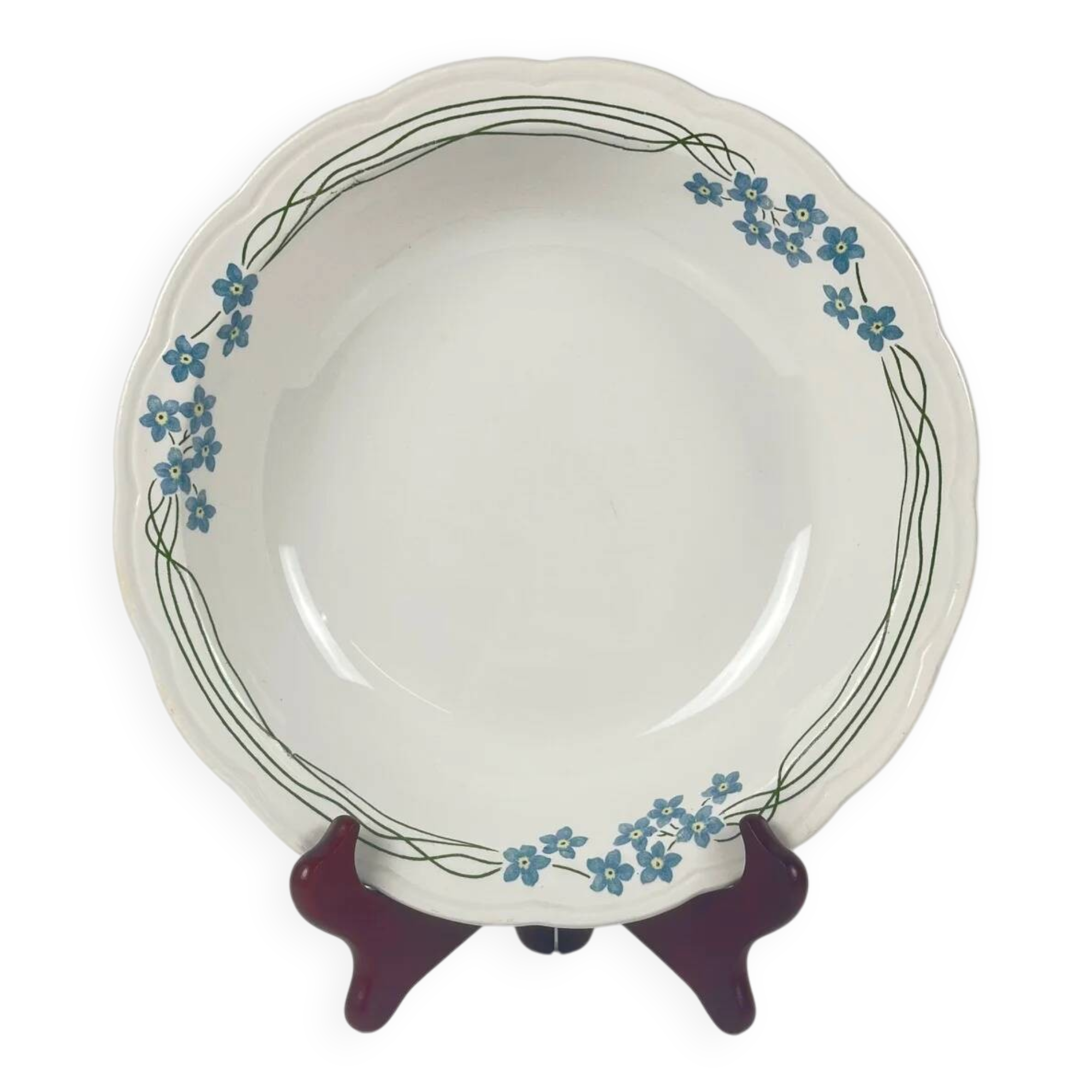 Shallow dish "Souvenir", Sarreguemines, around 1875 - 1918