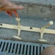 Industrial coat rack in iron 4 double patères