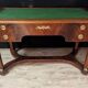 Double-sided Empire-style desk from the Egyptian return in mahogany.