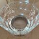 Cut crystal bowl, silver metal base