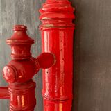 Antique wooden wall towel holder turned nineteenth