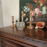 Pair of gilded bronze candlesticks