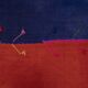 Minimalist Kilim, Red an Blue Perde from Eastern Anatolia, Turkey 3'4'' x 17'7''