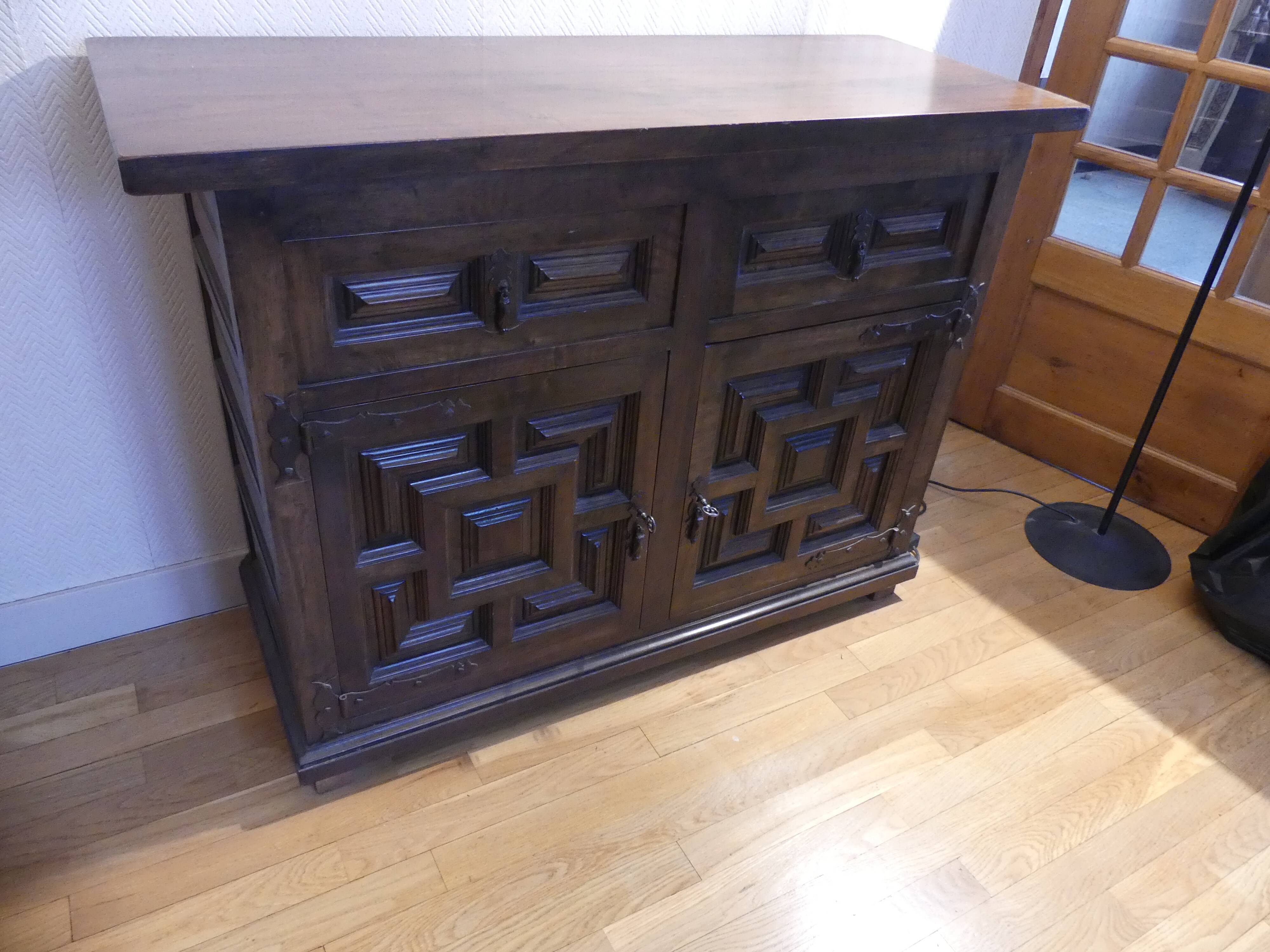 Catalan Spanish baroque chest of drawers