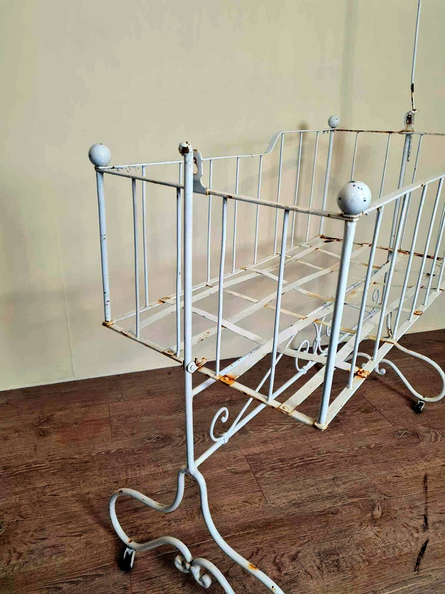 Napoleon III Cradle In Painted Iron