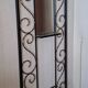 Vintage wrought iron coat rack