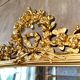 Antique mirror with a gilded pediment Louis XVI
