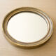Round wooden mirror