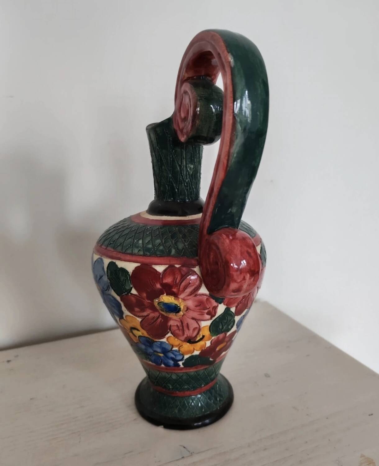 Ceramic carafe Vallauris 1960