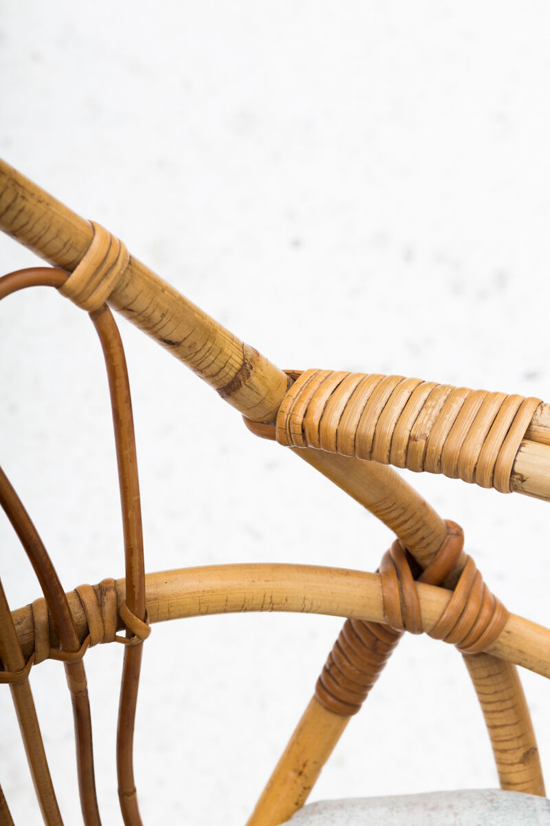 Rattan side chair, Dutch design, 1950’s