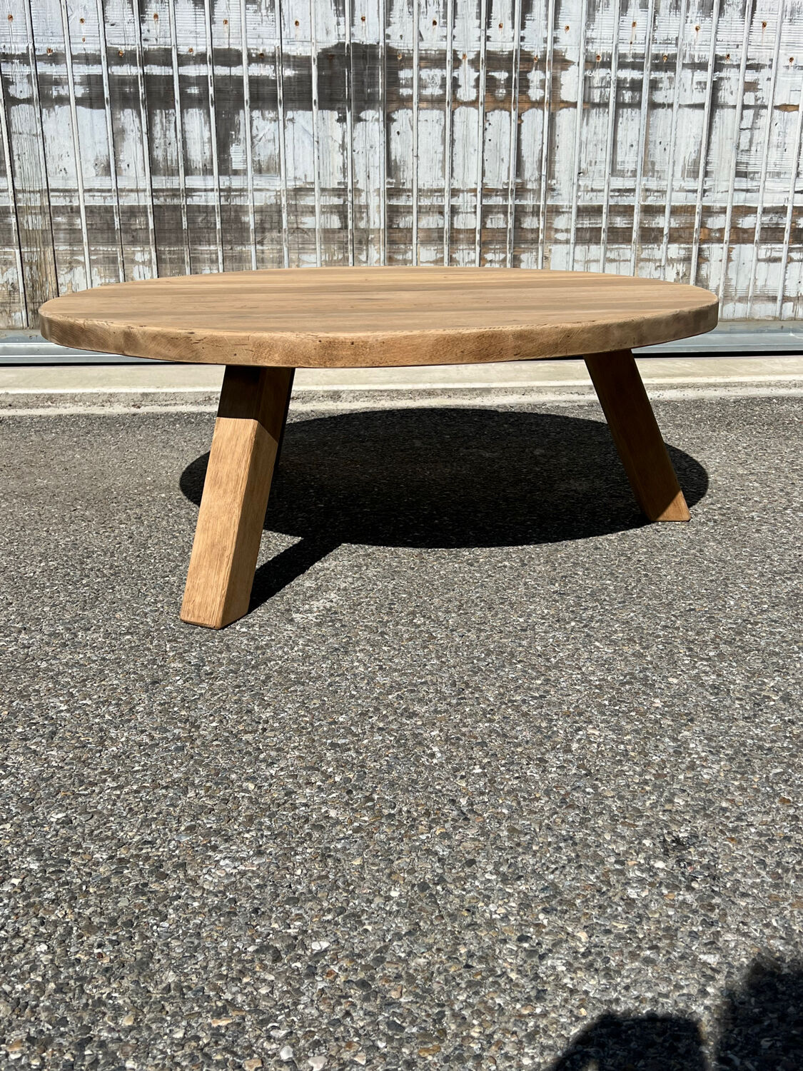Solid oak coffee table