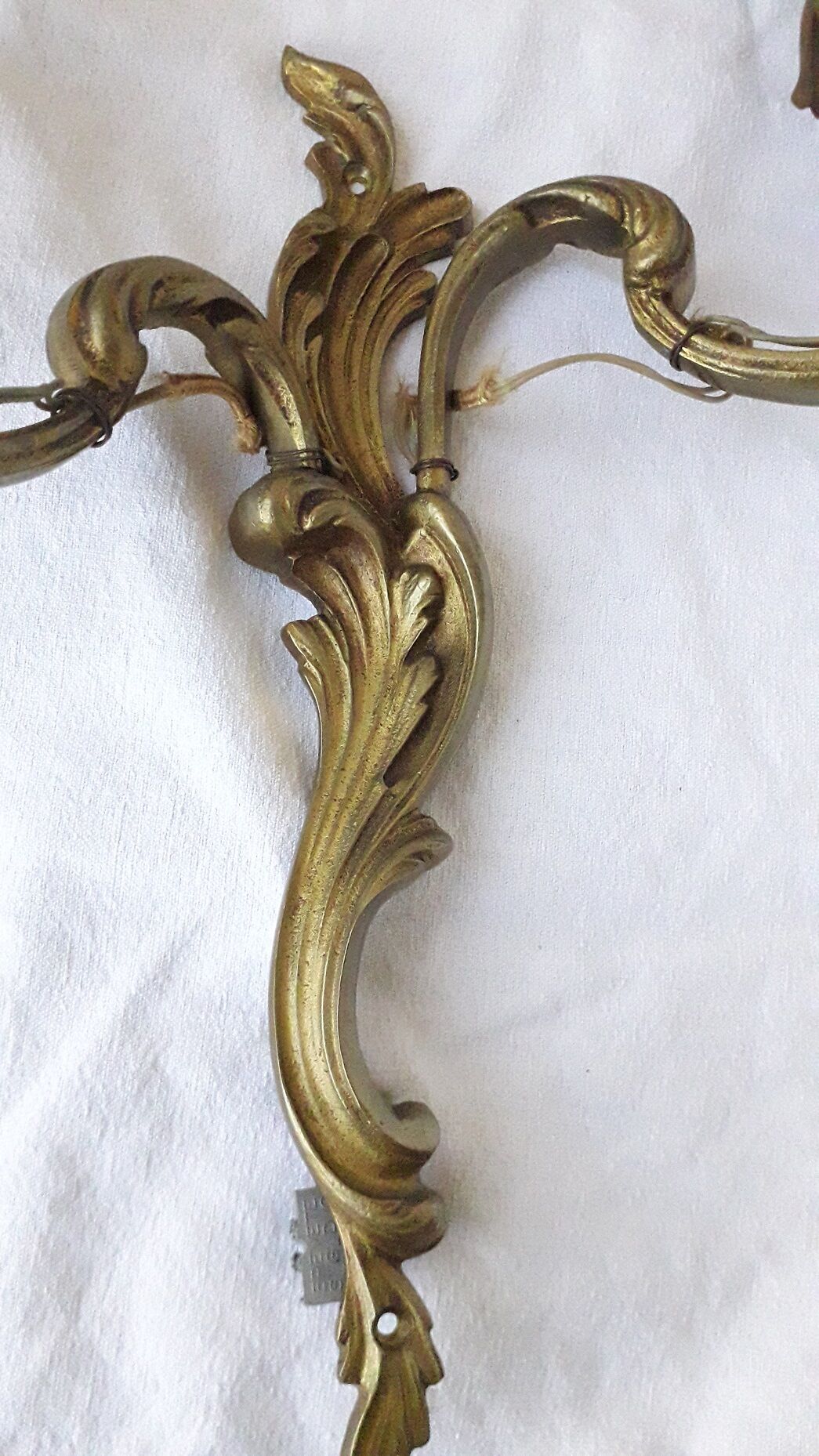 Paire d'appliques bronze