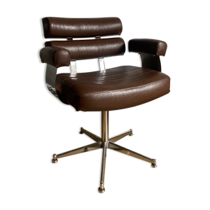 Fauteuil vintage skaï