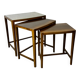 Set of vintage Danish modernist nesting tables from the mid-century, 1960s, set of 3.