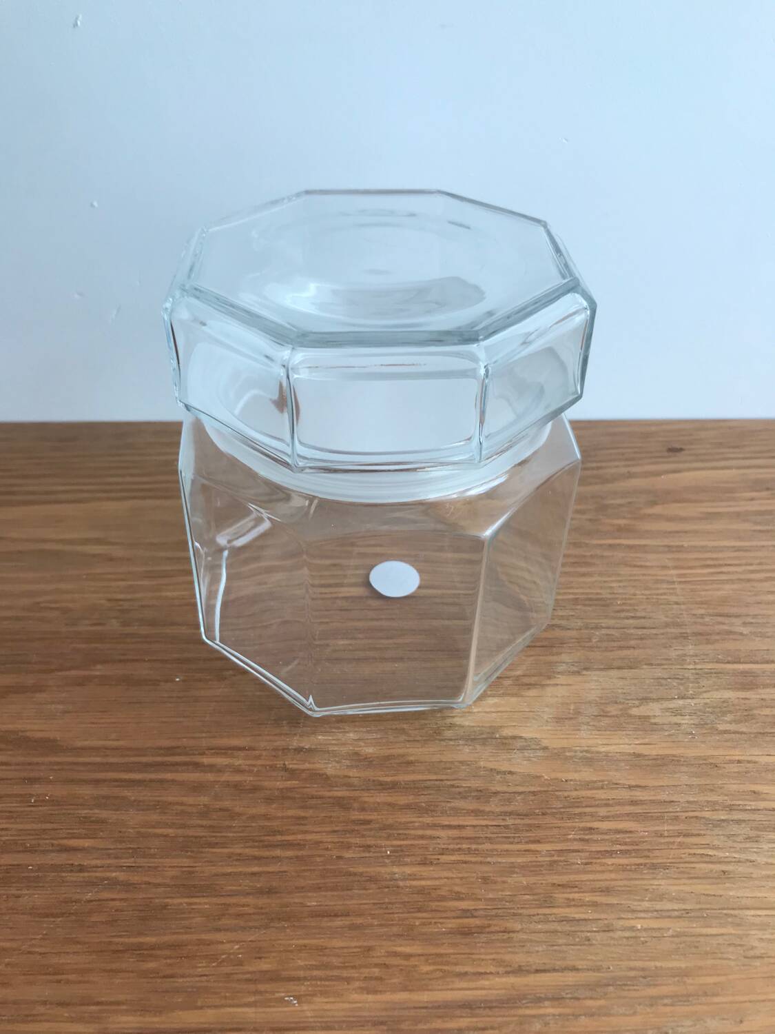 Vintage arcoroc octime model hermetic glass jar