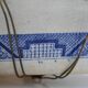 English earthenware dish 19th Staffordshire willow pattern decoration