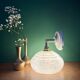 Vintage Clichy glass wall lamp with white shade