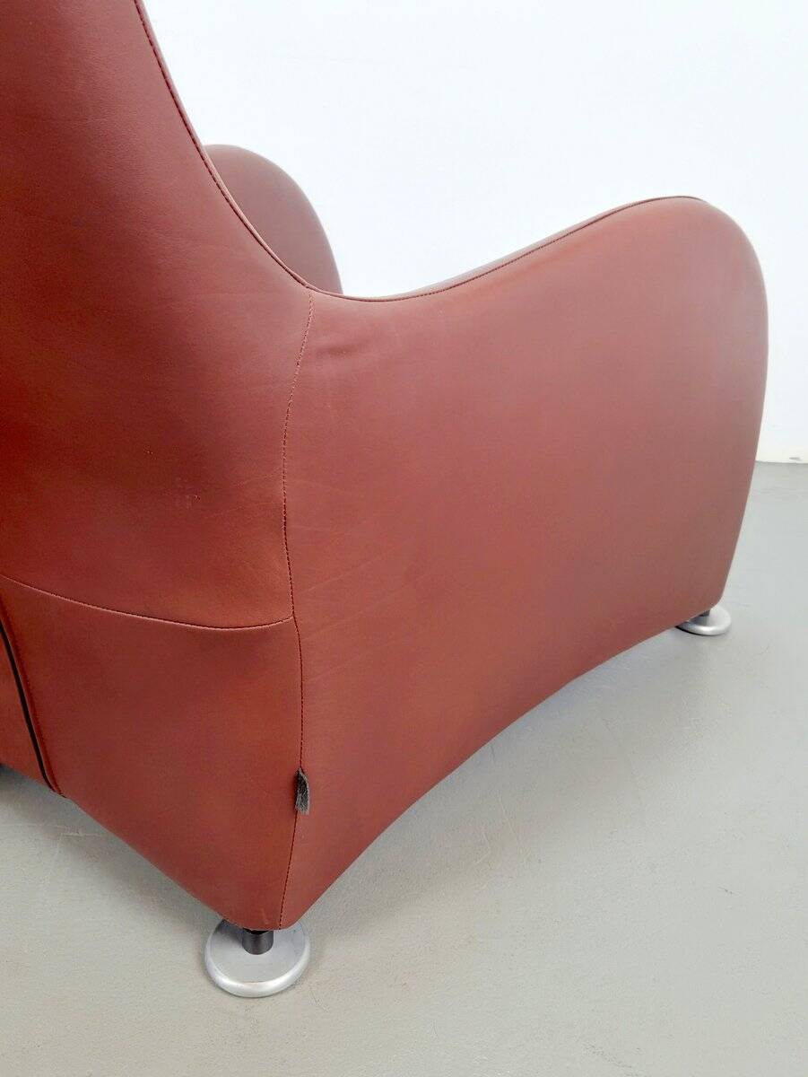 Loge Lounge Chairs in Leather by Gerard van den Berg for Montis, 1990s, Set of 2