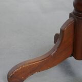 Leather and Wood Chesterfield Office Chair in English Style