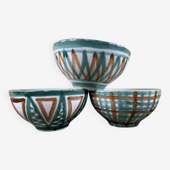 3 Robert Picault Vallauris bowls