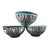 3 Robert Picault Vallauris bowls