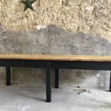 Farm table 230 cm - black base - early 20th century