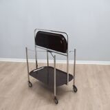 Vintage foldable serving trolley / bar cart design 1960s