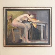 Tableau figuratif signé Marais, France années 70