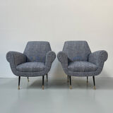 Pair of armchairs by Gigi Radice for Minotti