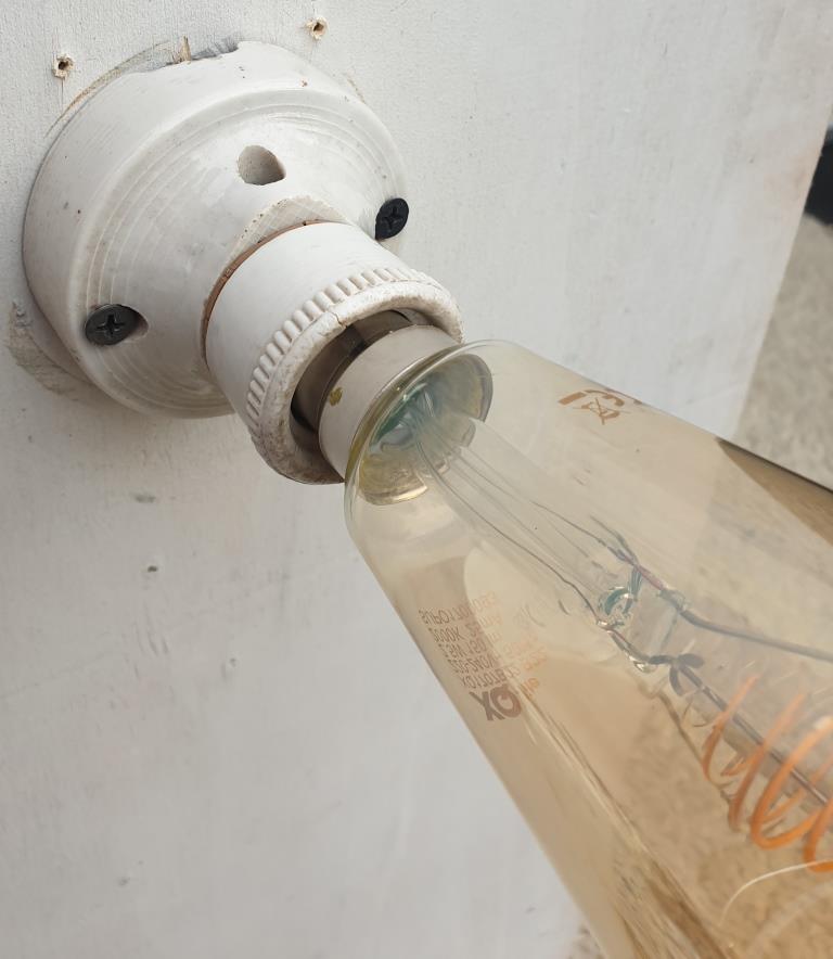 Art deco porcelain ceiling lamp