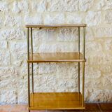 Side table with 3 vintage shelves 70s