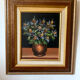 Still life with thistles, oil on canvas signed P. Beaudroit, 1992