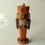 Handmade wooden nutcracker (miner), made in Erzgebirge/East Germany, vintage from the 1950s